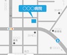 住所のみでシンプルな地図をお作りします 《商用可》WEB用または資料用の地図・案内図を制作します イメージ4