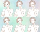 インスタ・ブログ用表情違いイラストお描きします フリー素材で叶わない世界観統一で離脱されにくい投稿デザインに イメージ3