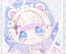 可愛いミニキャラのアイコンやデザインができます 個性的なミニキャラを好み自体でデザインできる イメージ1