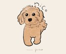 かわいい犬ちゃん描きます 愛犬を可愛く名前入りでデジタルデータをお作りします！ イメージ1