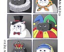 あなたの猫ちゃんを可愛くキャラクター化します 手書き風のタッチで、パッと目を引くイラスト！ イメージ1