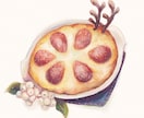 温かみあるおいしそうな食べ物イラスト　描きます メニュー表、パッケージなど　親切な取引で【リテイク無制限】 イメージ1