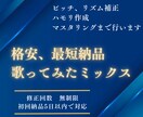 ショート歌ってみたMIXします 勉強中のため格安、3日以内の納品でミックス致します！ イメージ1