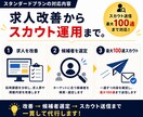 採用代行スタンダード◆採用実務まで30日代行します 求人改善からスカウト運用まで現役採用担当が対応 イメージ2