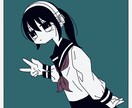女の子キャラのアイコンを描きます わかりやすく判別しやすい絵柄で皆様のプロフィールを彩ります！ イメージ4