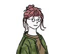 ゆるかわファニーなおんなのこイラスト描きます 挿絵などビジネス利用からアイコンまでご自由に イメージ3