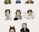 写真から手描き風似顔絵アイコン、イラストを描きます SNSアイコンにぴったり！かわいい手描きイラスト イメージ1