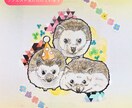 かわいいペットちゃんの似顔絵色紙♪描きます 世界に1枚だけの似顔絵色紙。真心込めてお描きします！ イメージ3