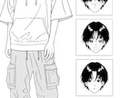 表情差分つきキャラの立ち絵を描きます 商用利用OK！漫画やラノベの挿絵にも！ イメージ3