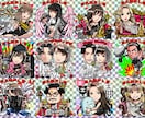 ビックリマンシール風似顔絵イラストを制作します シール実物も作成可能！広告・SNS・プレゼント等で必要な方へ イメージ9