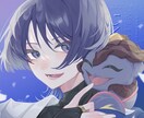 仄暗くてかわいいイラスト描きます アイコン・サムネイル・MVイラスト、どんな雰囲気でも描きます イメージ7