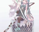 ダーク系、ポップ系のイラスト作成します ※複数人分キャラ作成、又は作業量の多いもの専用です。 イメージ5