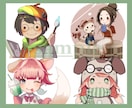 あなたの特徴を取り入れたデフォルメキャラを描きます オリジナルキャラをSNSのアイコンやプレゼント！商用利用〇！ イメージ2