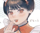 透明感のあるキュートなアイコン描きます アイコン、プレゼントに！人数追加可能！ イメージ3