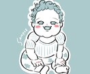 赤ちゃんの似顔絵を描きます あなたの赤ちゃんの似顔絵を描かせてください イメージ3