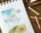値段交渉可能！何でもOK！オイルパステル画描きます ウェルカムボード/お部屋に飾るイラストなど要望承ります！ イメージ1