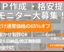 LP製作を格安モニター価格で提供します 今だけ！LP制作モニター大募集！ イメージ1
