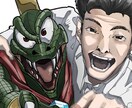 あなたと好きなキャラとのツーショット描きます 推しとあなた(アバターも可！)のツーショット！！ イメージ1