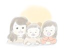 ふんわり可愛い似顔絵アイコンをお描きします デフォルメした優しい似顔絵に仕上げます。 イメージ4