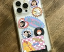 スマホケースやプレゼントにオリジナルシール作ります 世界にひとつ！コンビニ印刷セルフカットでたくさん使えます イメージ1