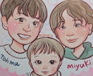 色紙に似顔絵お描きします 可愛くて、嬉しく。ホッとして、笑顔になります。 イメージ1