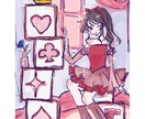 キラキラ可愛いおしゃれな女の子描きます 個性的な絵柄で元気が貰えるイラスト描きます.* イメージ2