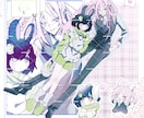 短納期可能◎かわいい詰め込みイラスト描きます 配信用MV、サムネやSNSのアイコンなどなんでも◎ イメージ2