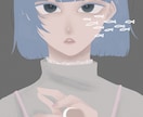 淡くて雰囲気のある一枚絵描きます 個性的なタッチの絵で目を惹く人物絵を求めている方へ イメージ4