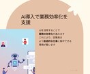AI導入でビジネスプロセスを最適化します 現場理解×AI設計で実務に根ざした効率化支援 イメージ3