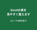 Excelの表を1シート分、見やすく整えます 物件リストや顧客表を使いやすく イメージ1