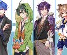 キャラクターの立ち絵イラスト制作いたします 配信用・TRPG・ゲーム等の立ち絵 お描きいたします。 イメージ5