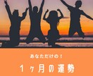あなただけの１ヶ月の運勢　運気アップ ご祈祷します 総合運と、あと1つ恋愛、仕事、子育てなど気になる項目を選んで イメージ1