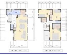 間取り図、イメージパース作成します 一級建築士がお悩み事、お手伝いします イメージ1