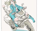 線画と３〜4色でコミック調のイラスト作成します 企業パンフのカット、チラシ、オリジナルキャラ絵など イメージ3