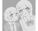 ラフなイラスト描きます 線とベタ塗りだけのシンプルなイラストを描きます イメージ2