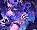 ダークで可愛いイラスト描きます VTuberさんのグッズやサムネイル、商用イラストなど！ イメージ2