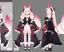 Vtuber向け、3Dモデルのモデリングを承ります 修正無制限＆終身アフター　VRchat対応可！再現度抜群！ イメージ9