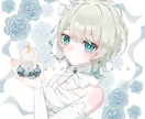 抜け感のあるタッチでイラスト描きます 儚い。透明感。ふわふわ。きゅんとする1枚を。 イメージ7