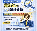 ホームページの売れない原因を分析・改善提案します 営業視点で導線と構成を改善提案します イメージ1