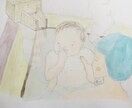お子様の成長の記録に。写真をもとに絵を描きます お子様の成長記録をイラストにしませんか。 イメージ4
