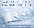 失恋・別れ・人生の転機の悩みを整理して言語化します お話を聞かせてください。3日間のチャットで気持ちを整理します イメージ1