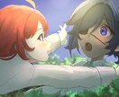 1枚絵イラスト(背景込み)描きます 歌ってみたや、季節イラスト、配布イラストに最適! イメージ3