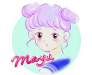 80年代風カワイイ女の子似顔絵描きます SNSのアイコンなどにカワイイ似顔絵はいかがですか？！ イメージ1