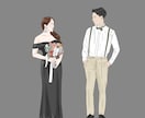 ウェルカムボード、愛車と描きます 結婚祝い、両親贈呈品にも♡大人可愛いウェディングイラスト♡ イメージ6