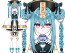 Vtuberキャラデザ～モデリング全て制作します キャラデザ・イラストのみ、配信画面、三面図等のご依頼も可能。 イメージ4
