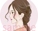 商用可◎お写真を元にほんわかお洒落似顔絵描きます SNSにおすすめ/綺麗め/服装・髪型・メイク等変更可 イメージ1
