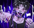 男性キャラ限定！SNSアイコン作成いたします ケモ耳、ヤンデレ、メンヘラなどなど描けます！ イメージ3