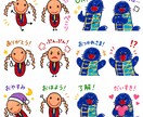 お子さんのお絵かきをLINEスタンプにします 思い出を形に。お絵かきを写メで送るだけで申請まで全ておまかせ イメージ3