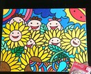 心の絵をかきます 笑顔をテーマに絵を描いています イメージ1