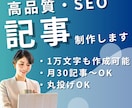 2万文字までOK！1記事4000で記事書きます モニター価格！コストを抑えて高品質なSEO記事作ります イメージ1